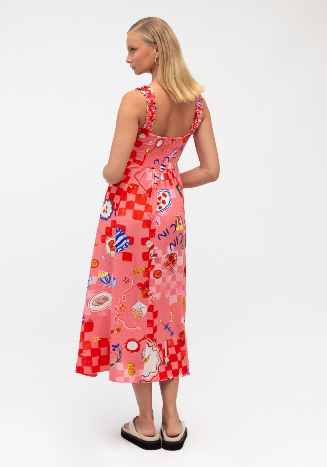 AMORE MIDI DRESS - SUMMER PRINT