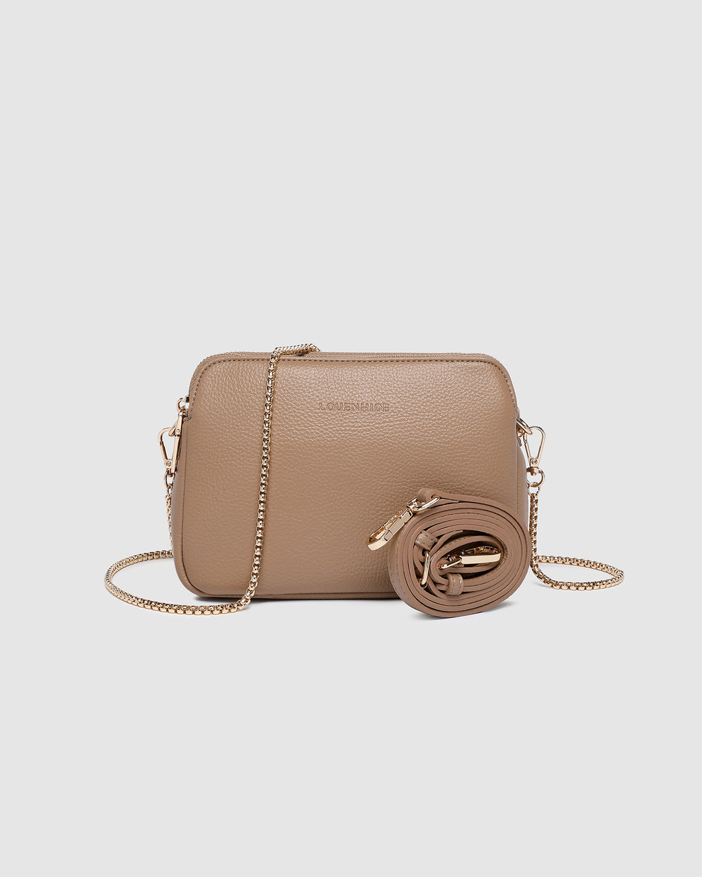 LOUENHIDE ELLE CROSSBODY BAG - COFFEE