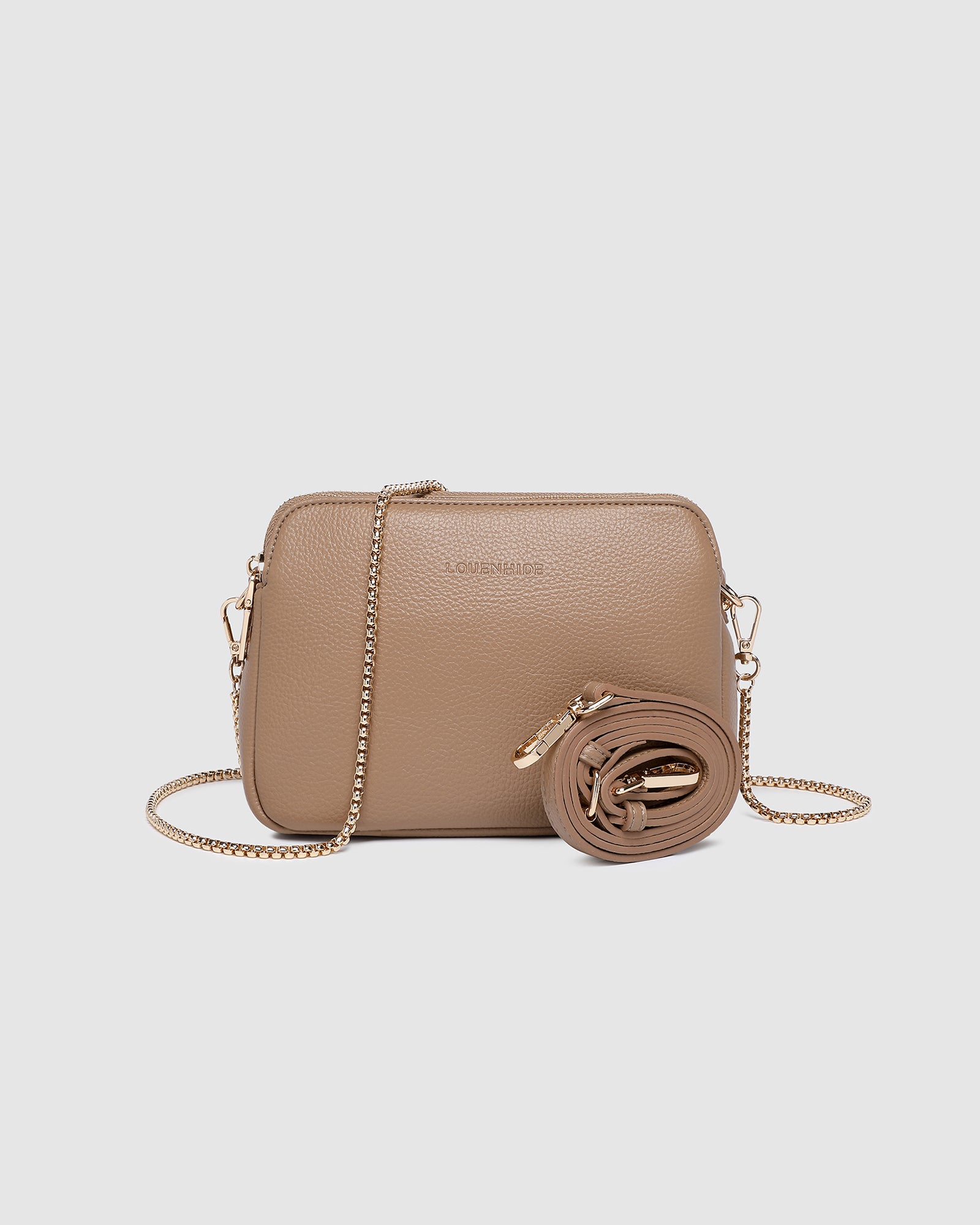 LOUENHIDE ELLE CROSSBODY BAG - COFFEE