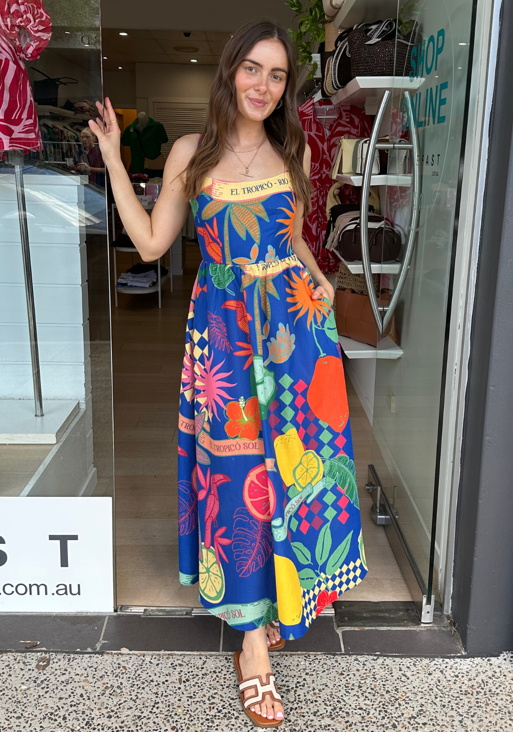 RIO MAXI DRESS - TROPICO PRINT