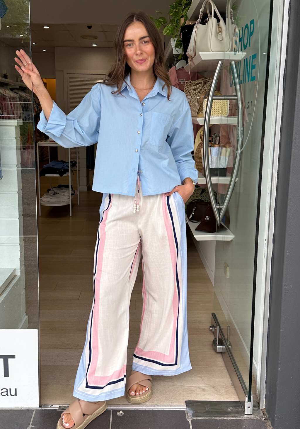 CLARABELL RELAXED PANTS - STRIPE