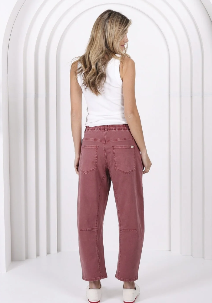 LEO DENIM BARREL JEANS - SUNSET