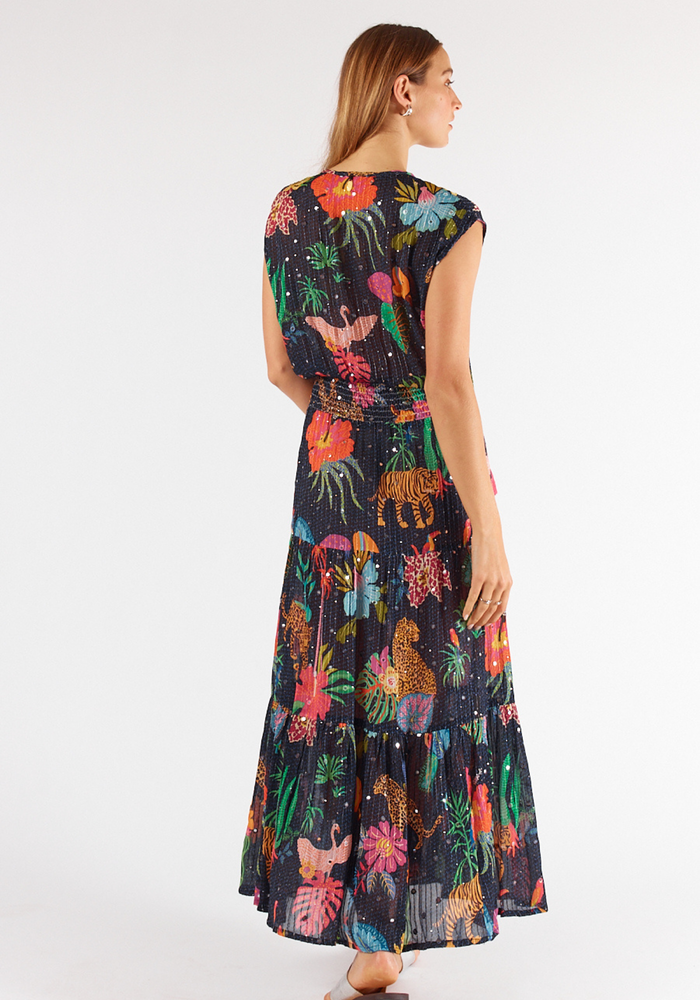 Load image into Gallery viewer, RUBY YAYA PRETORIA MAXI DRESS - BLACK