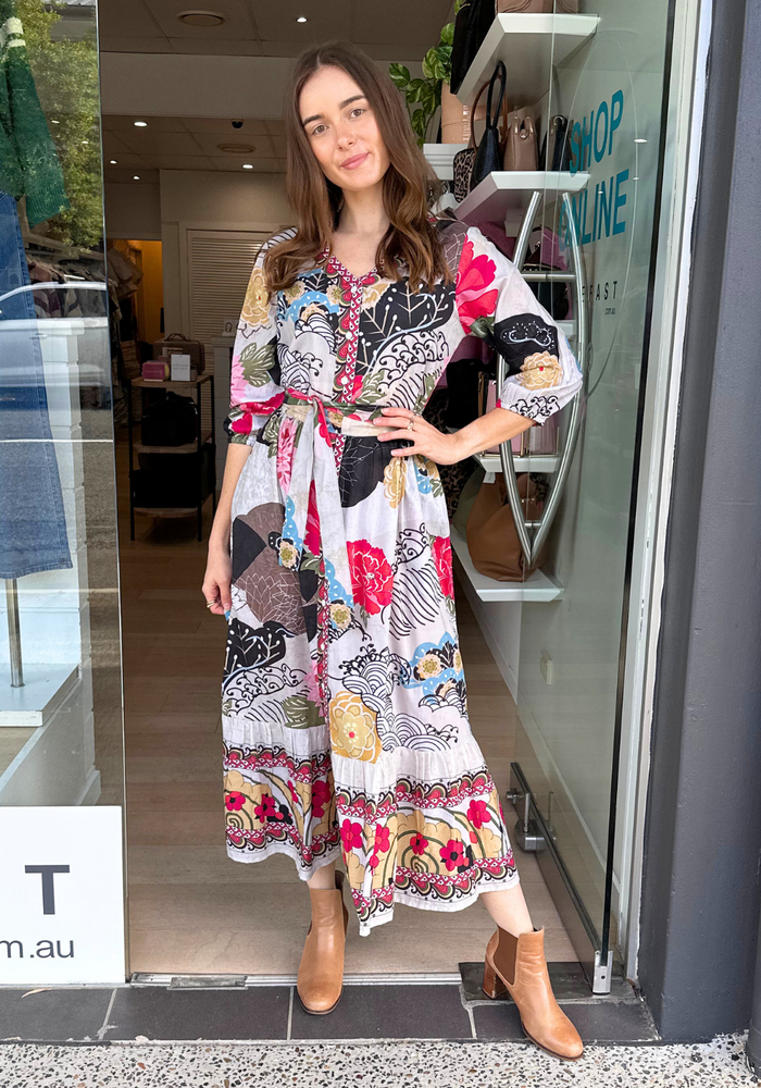 RUBYYAYA PERENNES DRESS - MULTI FLORAL
