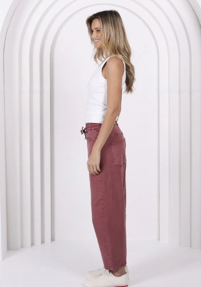 LEO DENIM BARREL JEANS - SUNSET