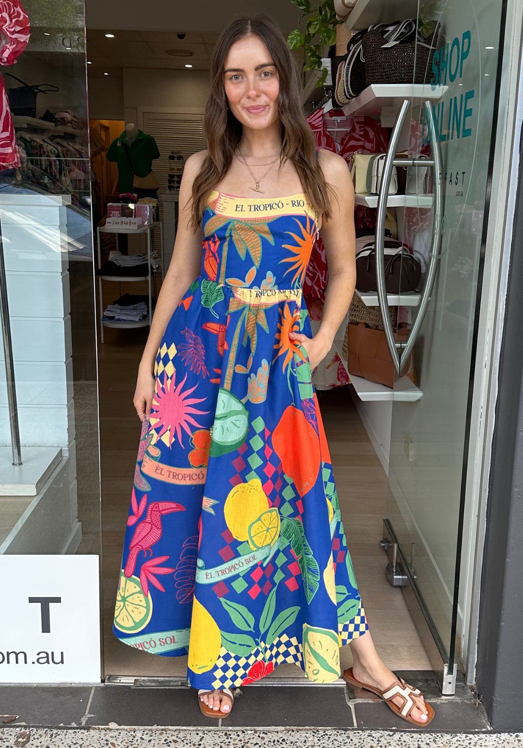 RIO MAXI DRESS - TROPICO PRINT