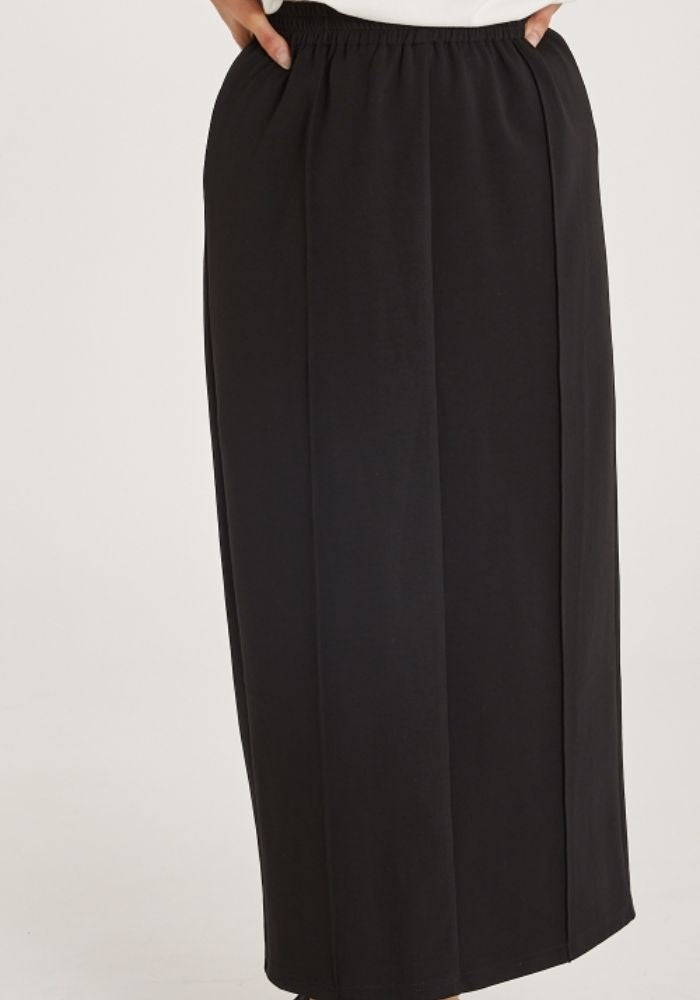 Load image into Gallery viewer, FEATHER + NOISE NOAH MAXI SKIRT - BLACK