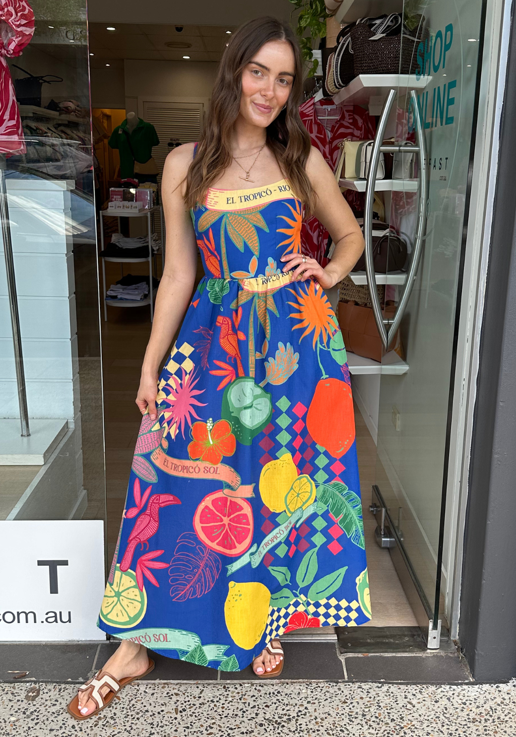 RIO MAXI DRESS - TROPICO PRINT