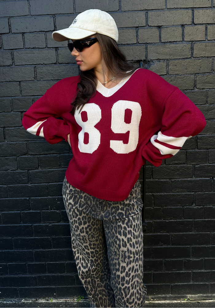 89 JERSEY KNIT - BURGUNDY