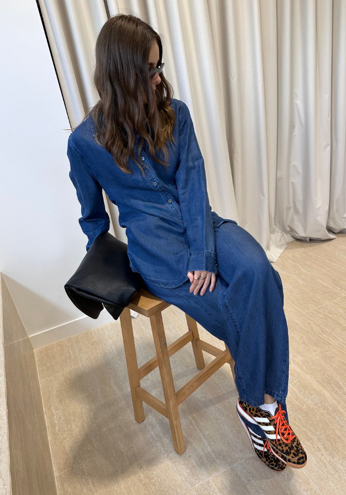 JAZZY TENCEL PANTS - DARK WASH