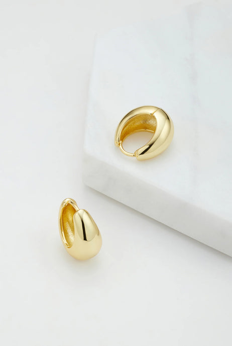 ZAFINO STEPH HOOP LARGE- GOLD