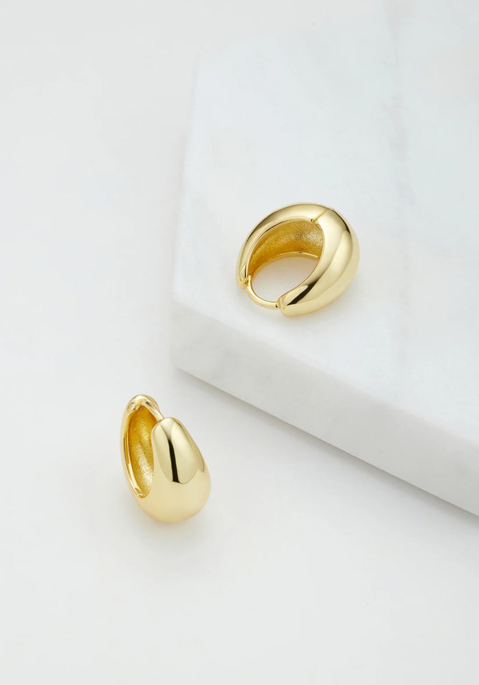 ZAFINO STEPH HOOP LARGE- GOLD
