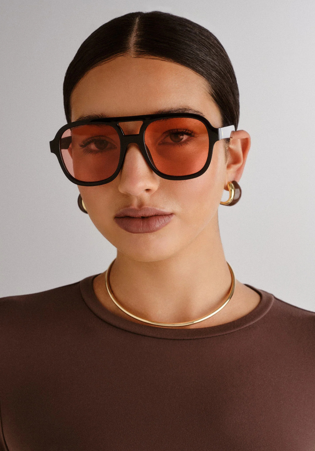 AIRE WIRLPOOL SUNGLASSES - BLACK/CINNAMON TINT