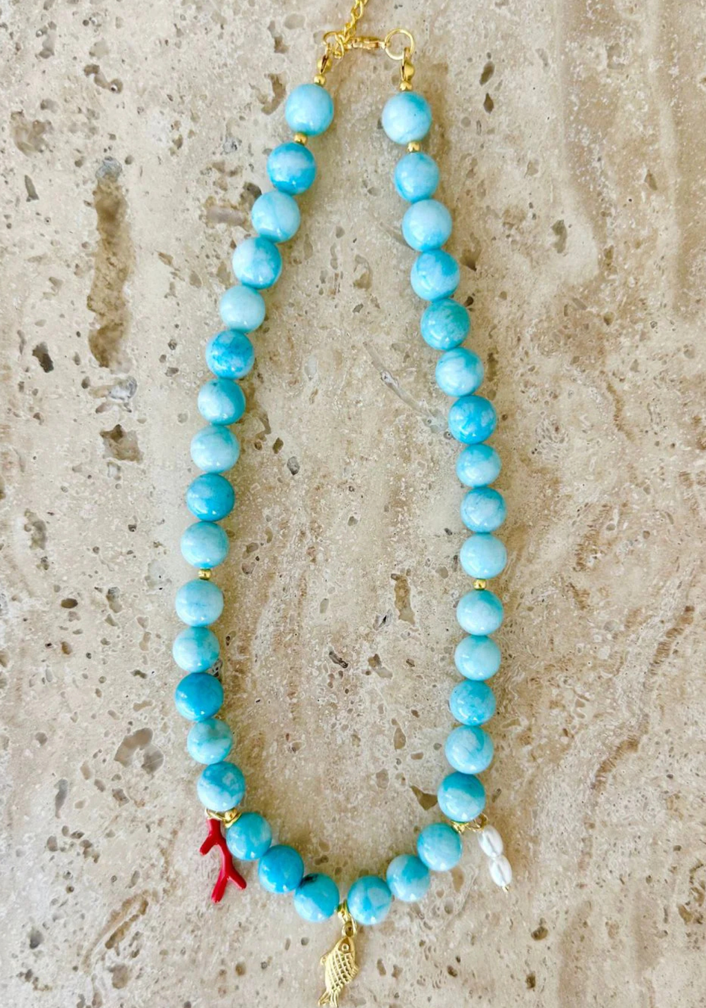 SEA PENDANT NECKLACE - LAMAR JADE