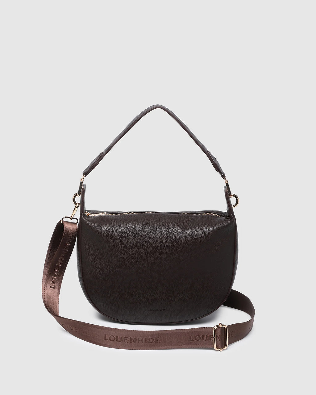 LOUENHIDE GEORGINA SHOULDER BAG - CHOCOLATE