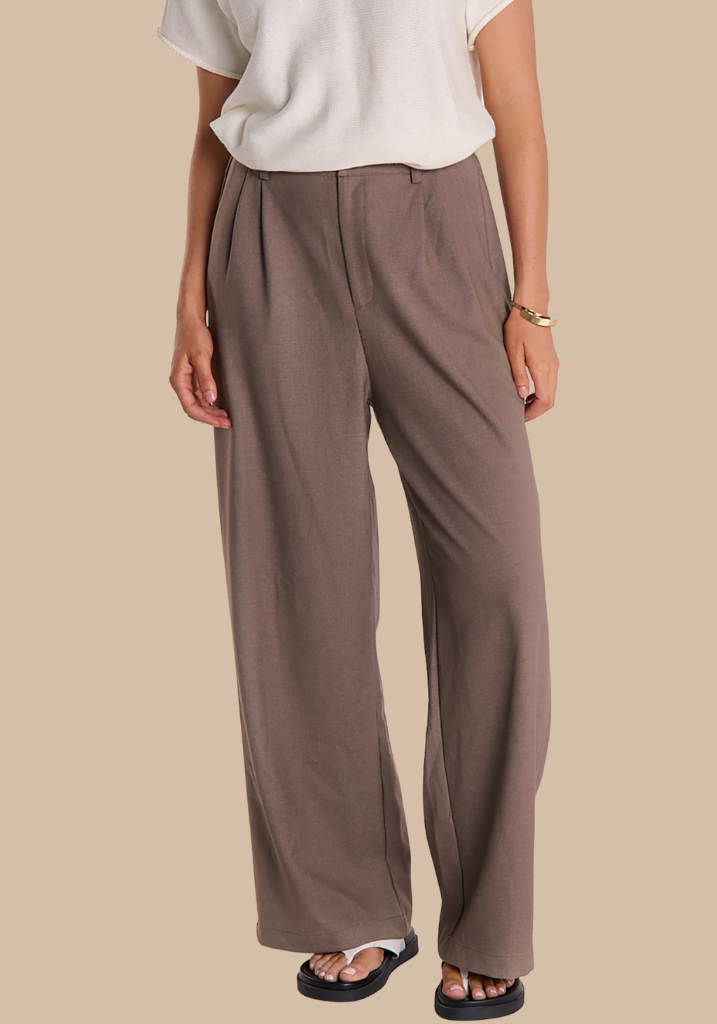 FEATHER + NOISE CARMEN PANT - CHOCOLATE