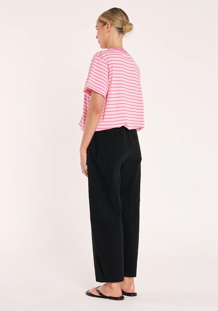 FEATHER + NOISE ELENOR BARREL PANT - BLACK