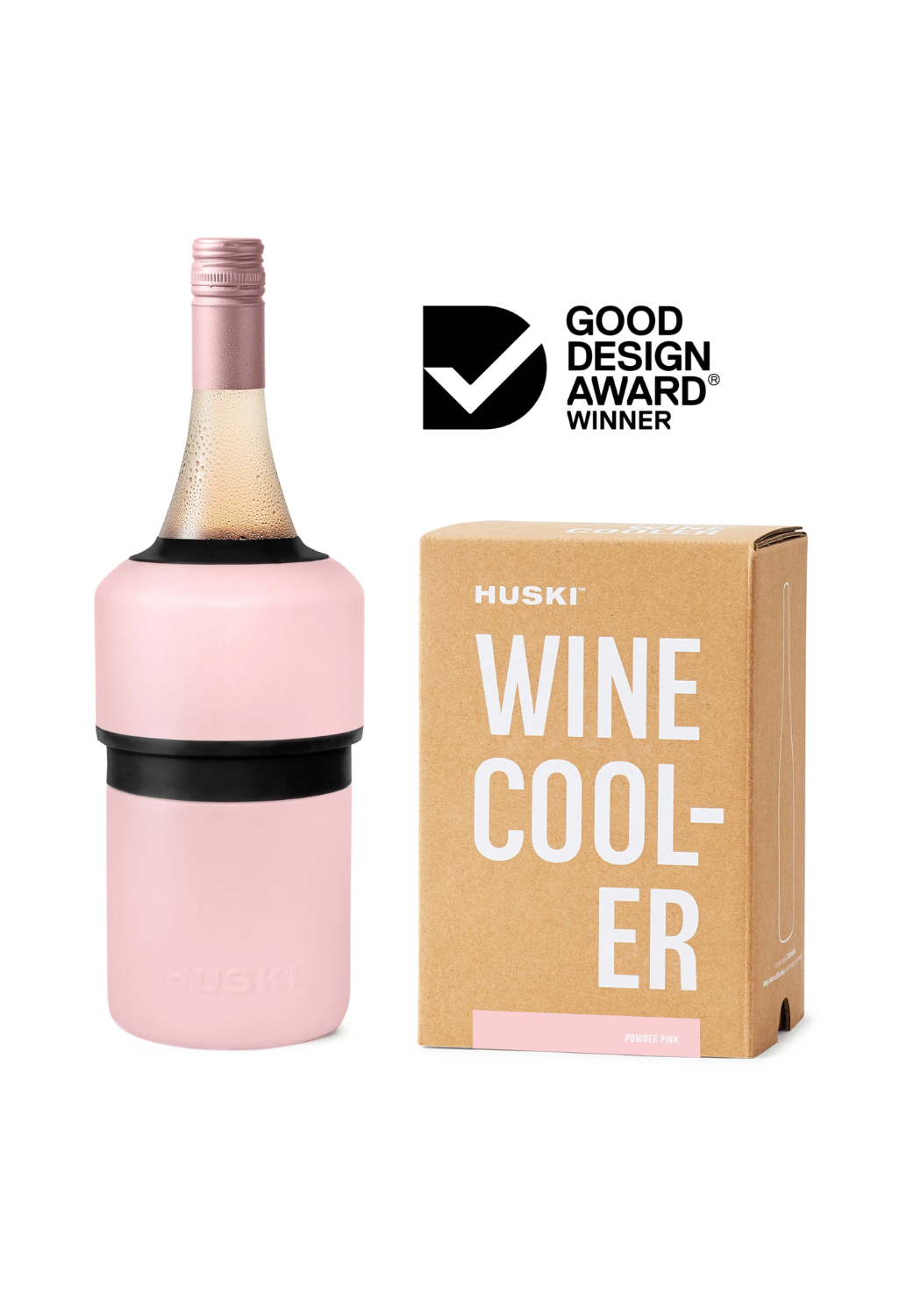 HUSKI WINE COOLER - POWDER PINK