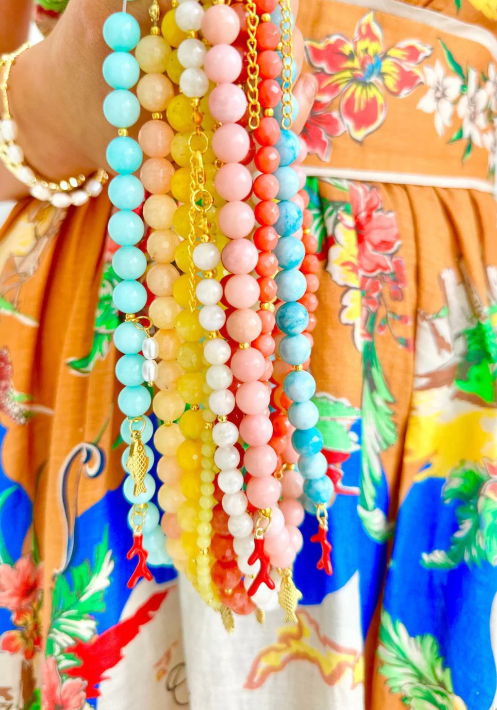 SEA PENDANT NECKLACE - LAMAR JADE