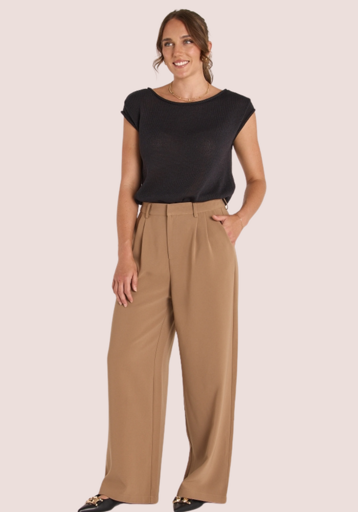 FEATHER + NOISE ARIZONA PANT - CAMEL