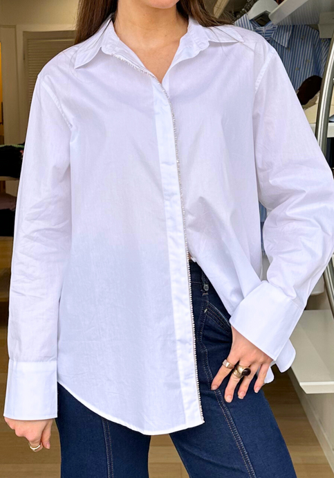 GRACIE DIAMANTE SHIRT - WHITE