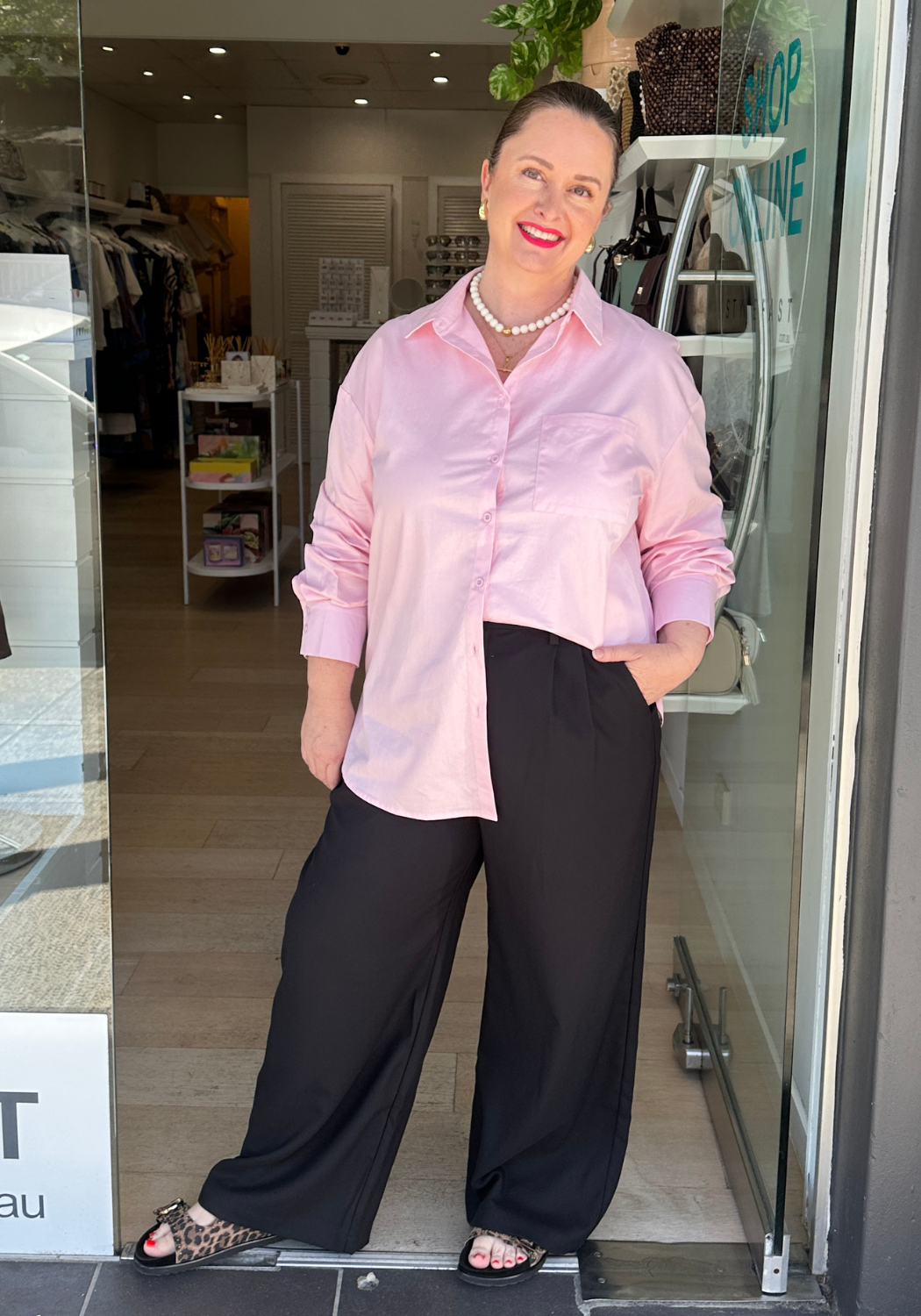 FEATHER + NOISE CARMEN CROPPED PANT - BLACK