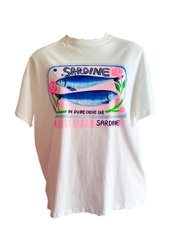 BY FRANKIE OVERSIZED TEE SHIRT SET - SARDINIA PRINT