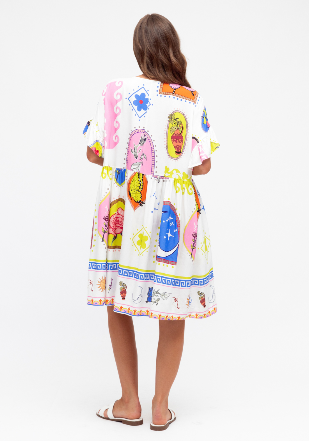 SUNETTA DRESS - MULTI PRINT