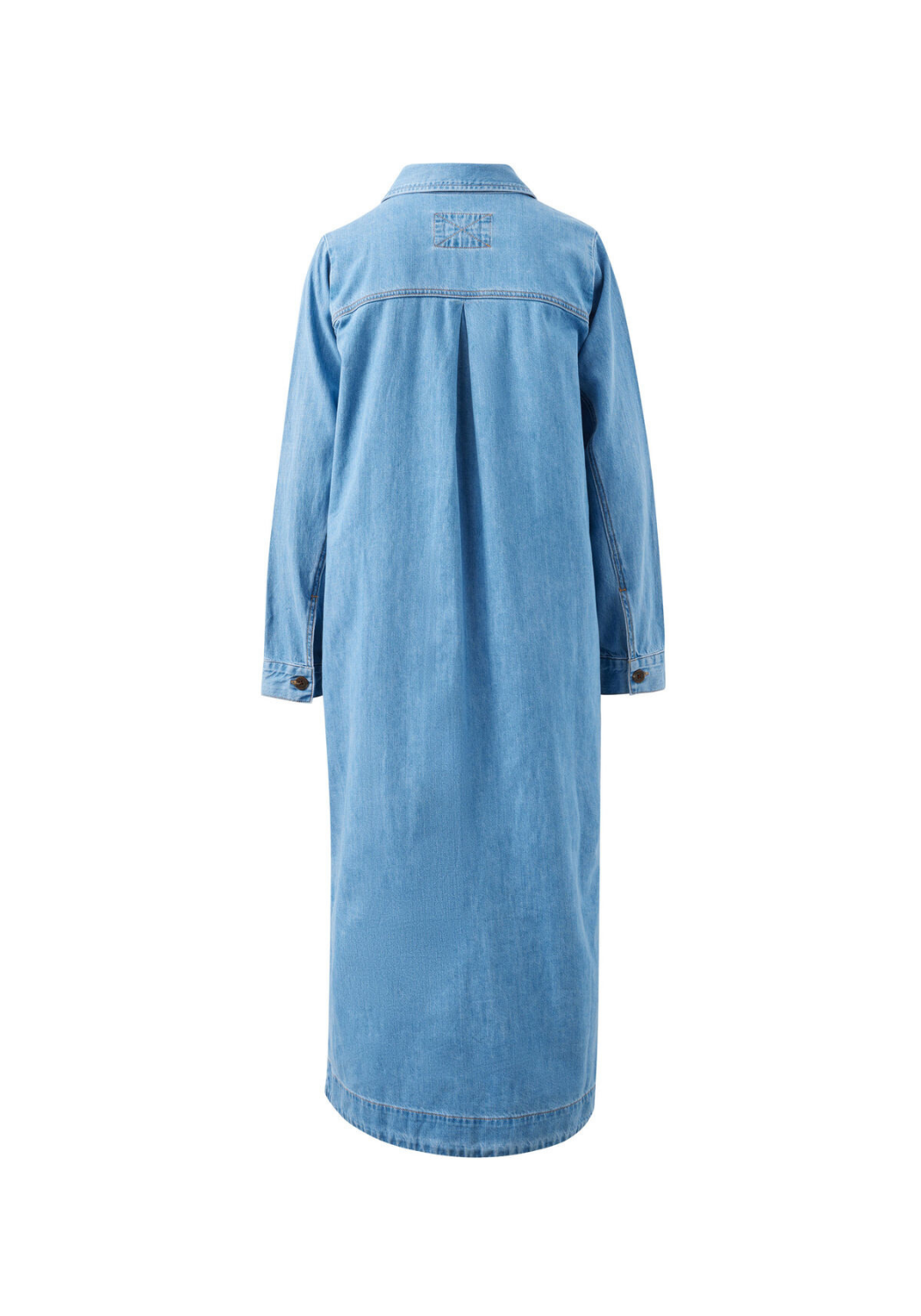 CERES LIFE RAE LONG SLEEVE MIDI DRESS - NEW VINTAGE BLUE