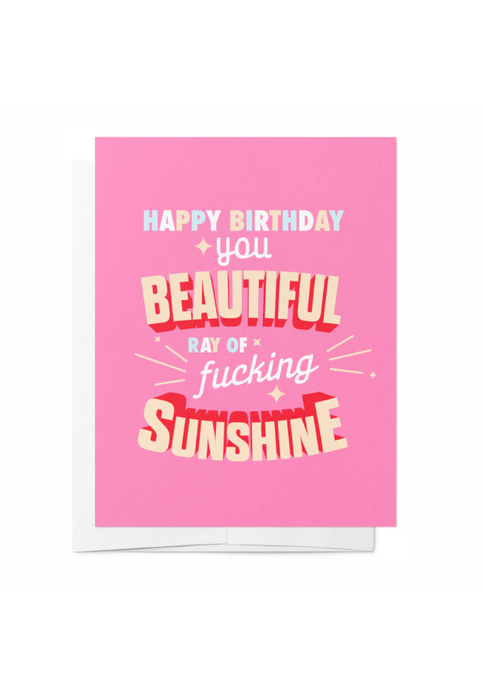GREETING CARD - HAPPY BIRTHDAY YOU RAY OF SUNSHINE