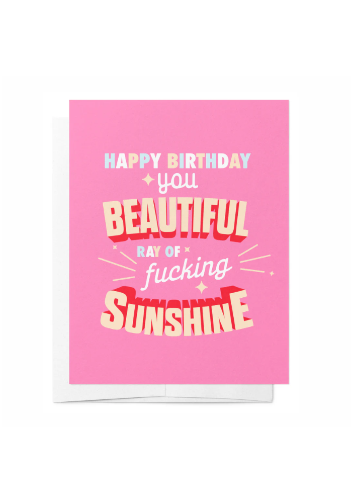 GREETING CARD - HAPPY BIRTHDAY YOU RAY OF SUNSHINE