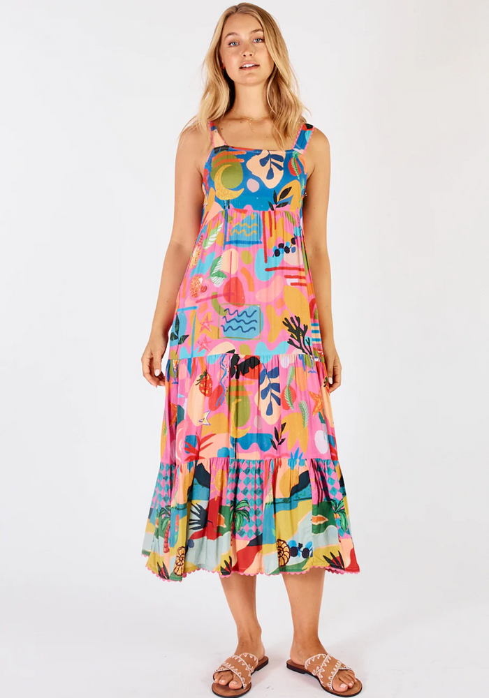 LULALIFE SOLANA SUNDRESS - MELON