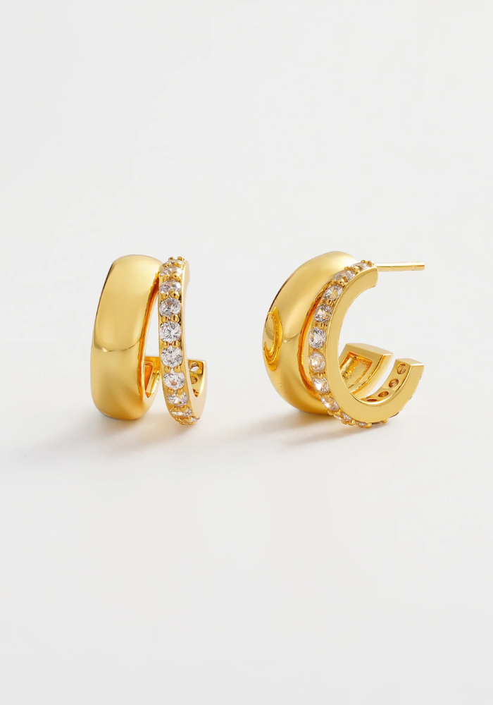ZAFINO ZOE HOOP - GOLD