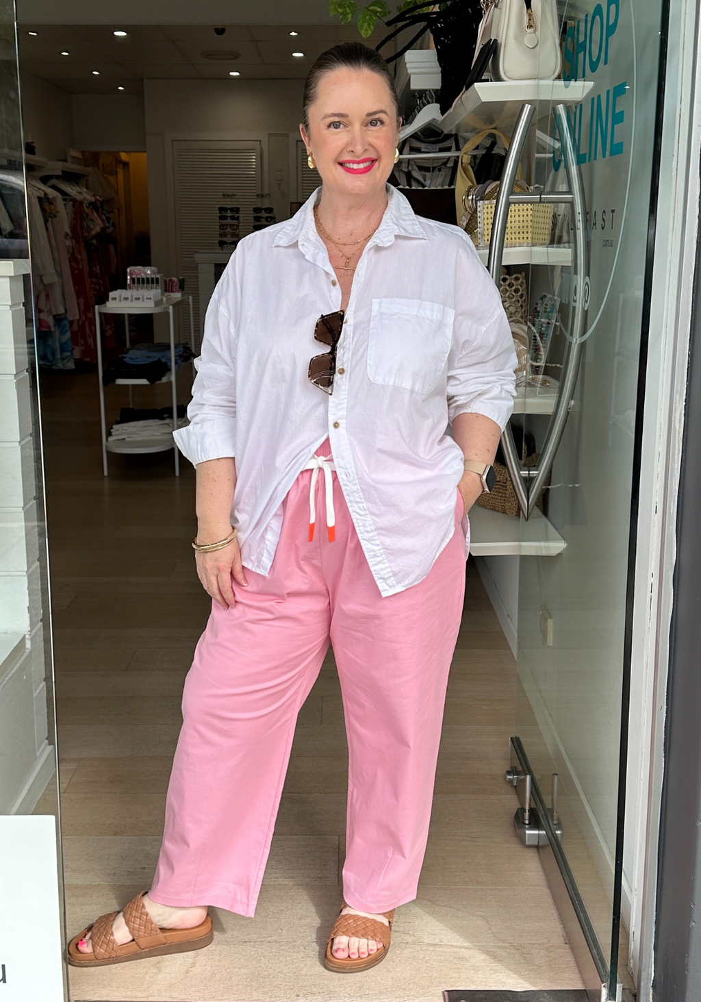 CHARLIE BARREL PANT - PINK