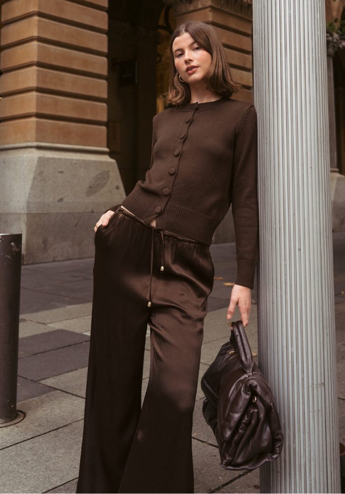 ZURI RELAXED PANTS - CHOCOLATE