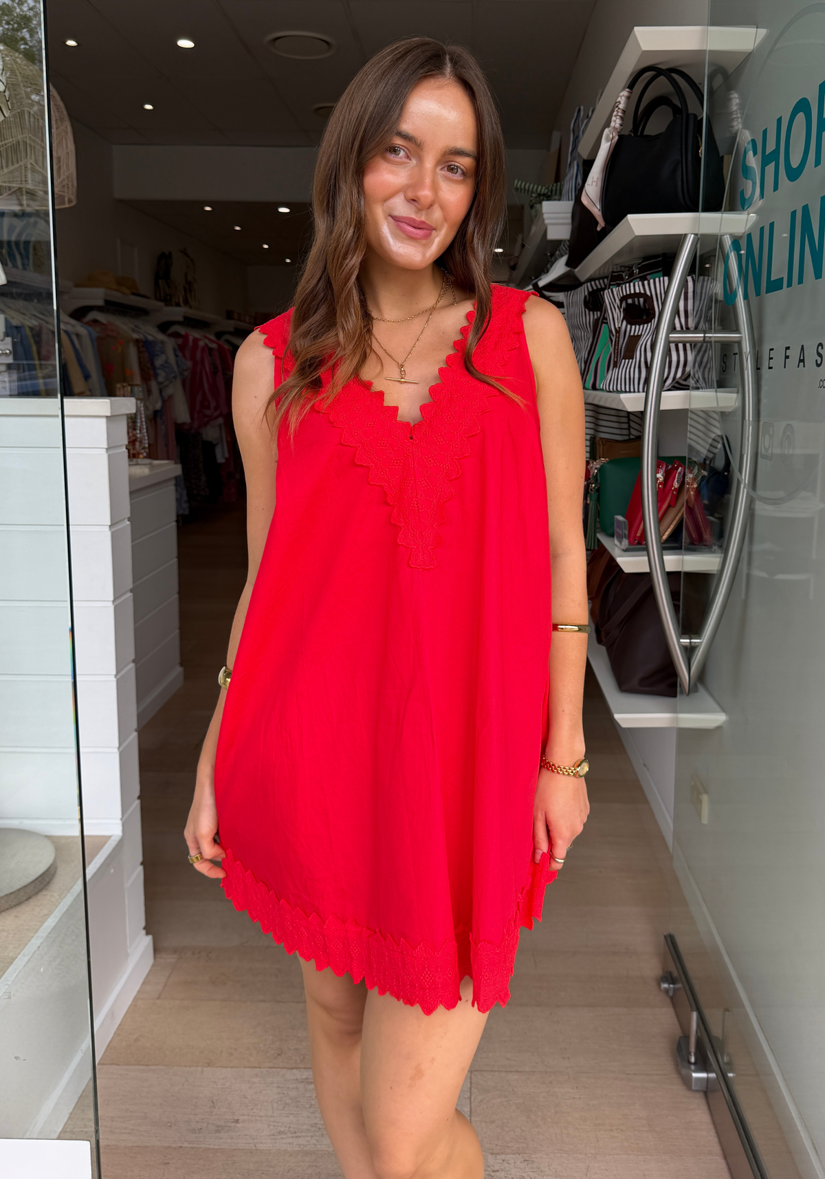 PERMATA MINI DRESS - RED
