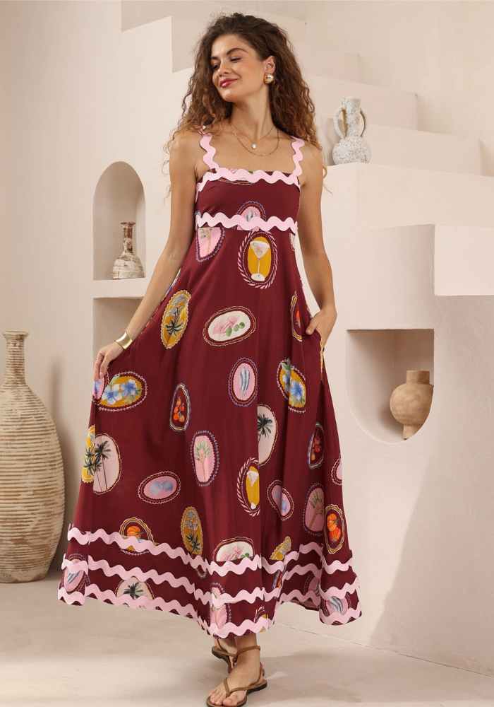 SHARNI MAXI DRESS - VACAY PRINT