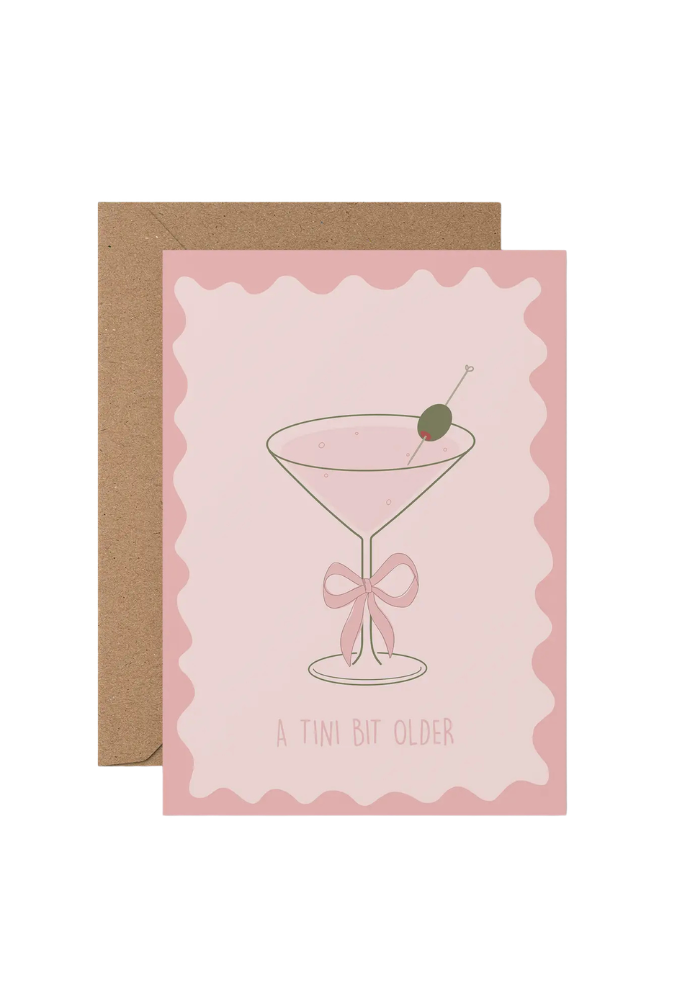 GREETING CARD - TINI BIT OLDER PINK