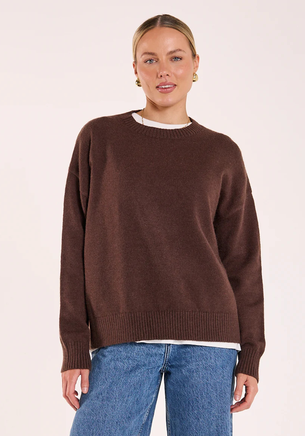 FEATHER + NOISE MARGOT KNIT - CHOCOLATE