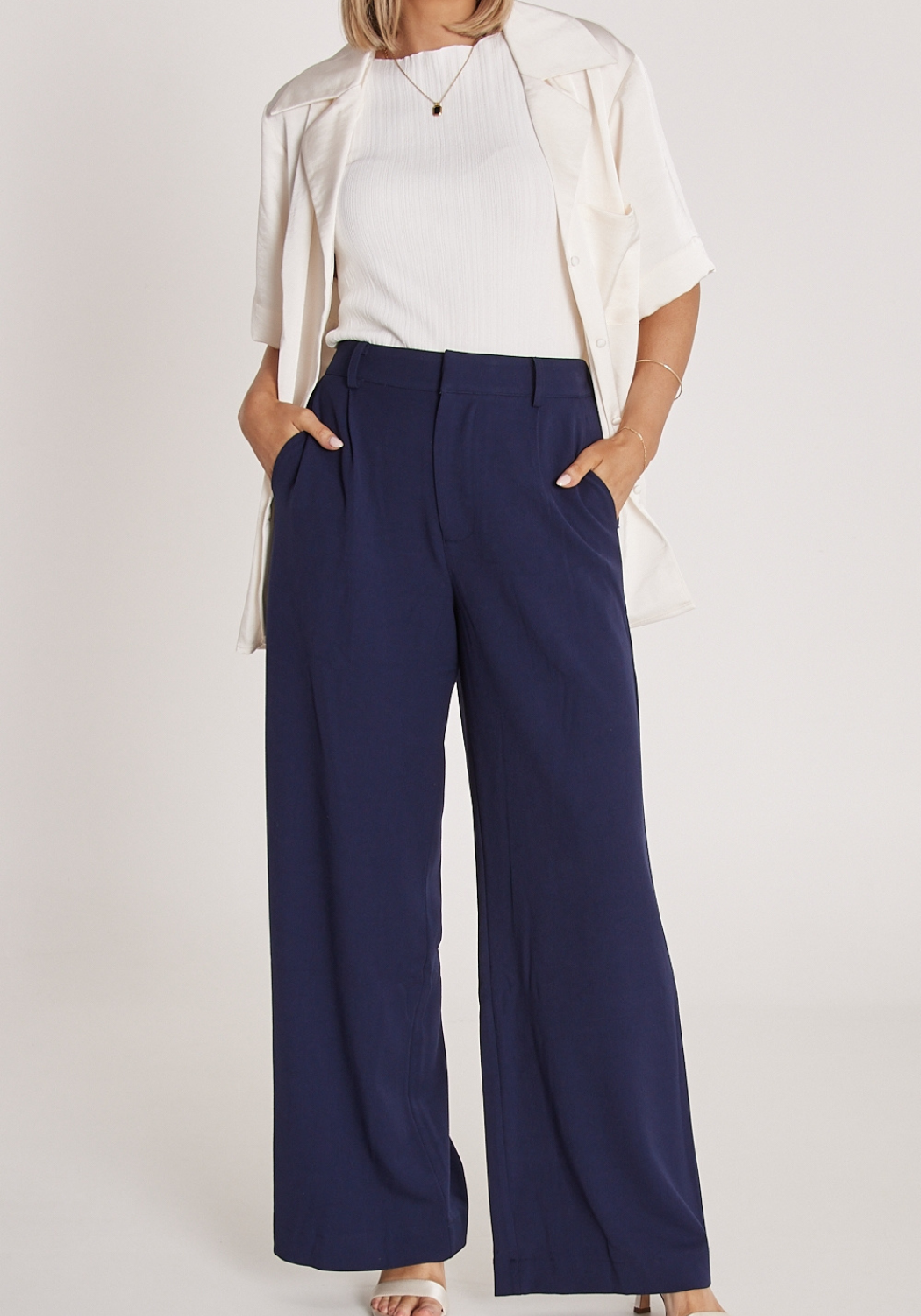 FEATHER + NOISE ANDIE PANT - NAVY