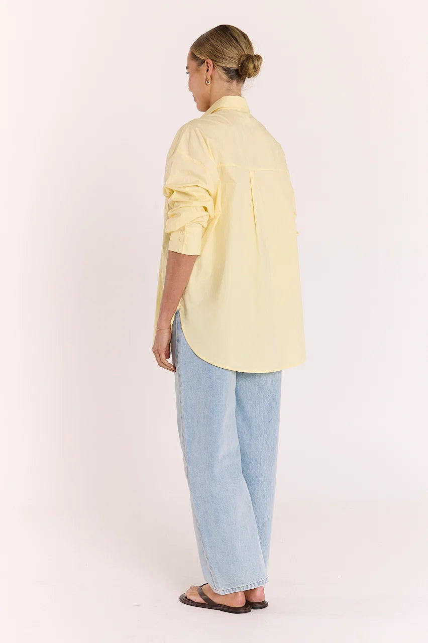 FEATHER + NOISE EVE SHIRT - BUTTER