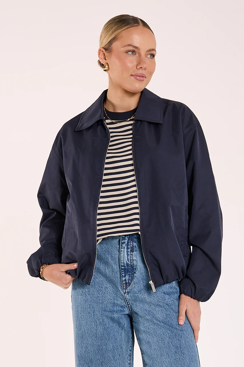 FEATHER + NOISE DALTON JACKET - NAVY