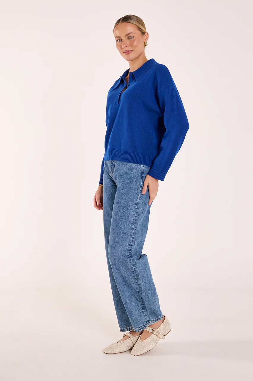 FEATHER + NOISE ALICE KNIT - COBALT