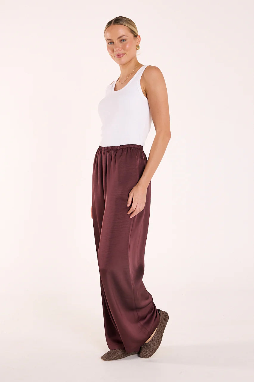 FEATHER + NOISE LENNON PANT - MERLOT
