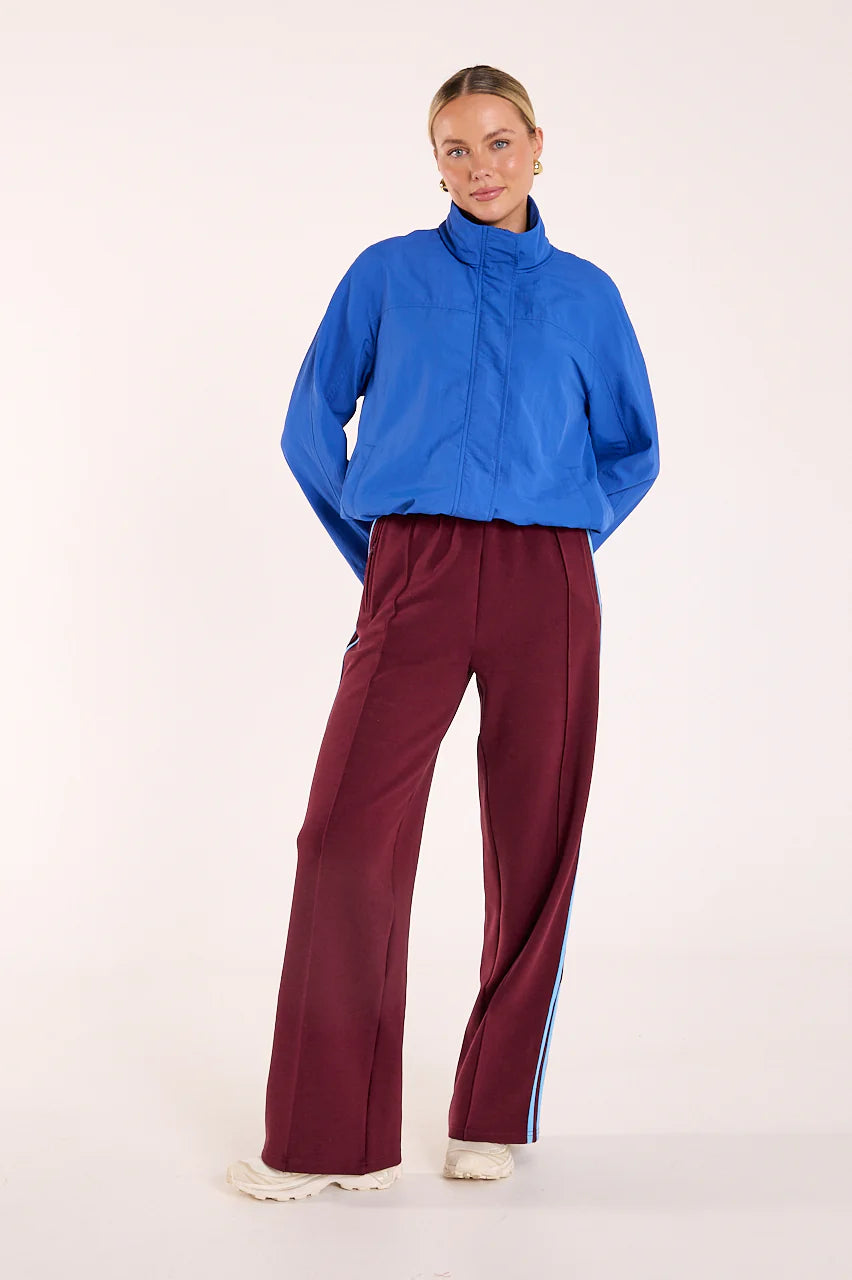 FEATHER + NOISE NOAH FULL LENGTH PANT - PLUM BLUE STRIPE