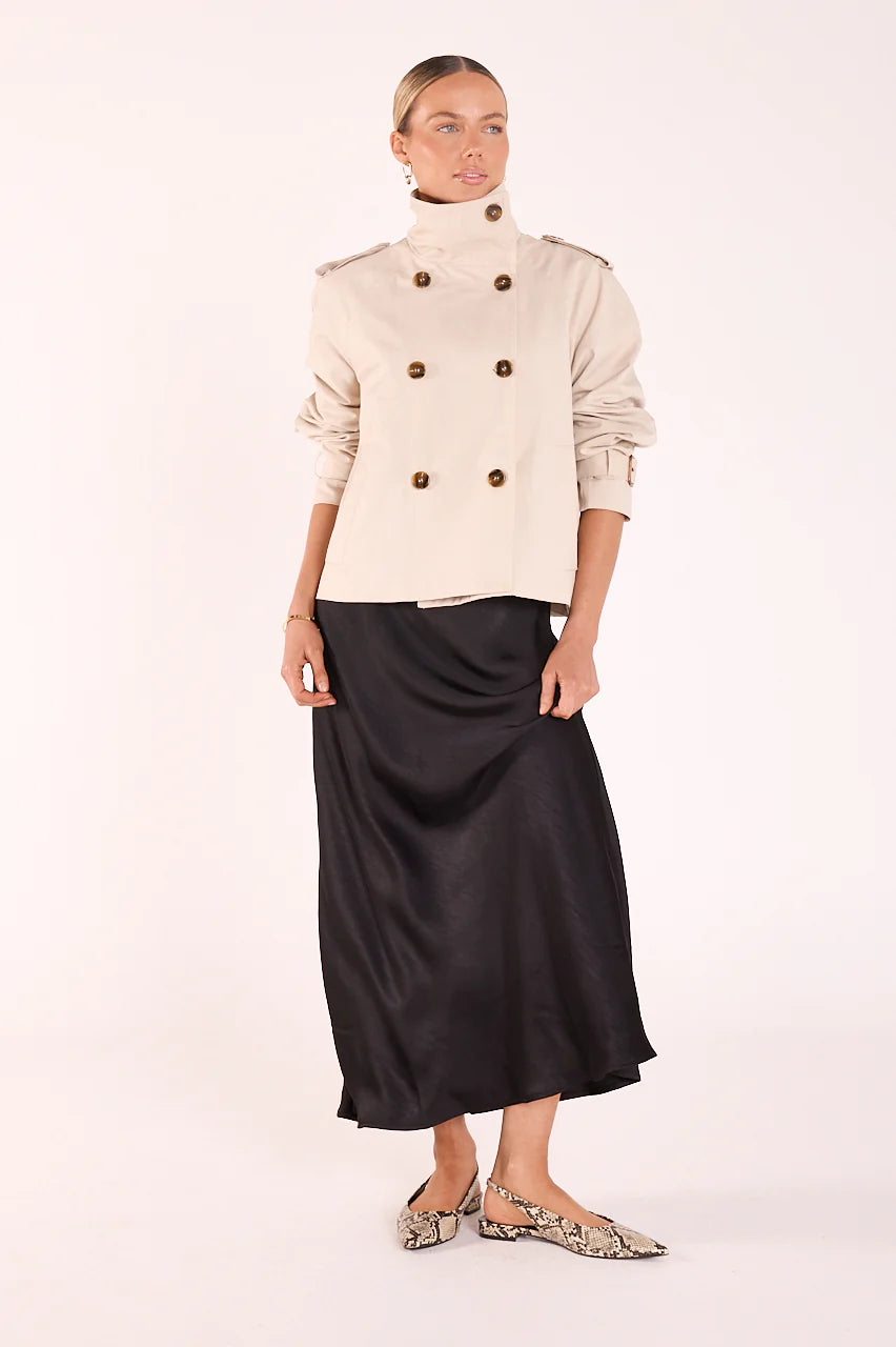 FEATHER + NOISE LENNON SKIRT - BLACK