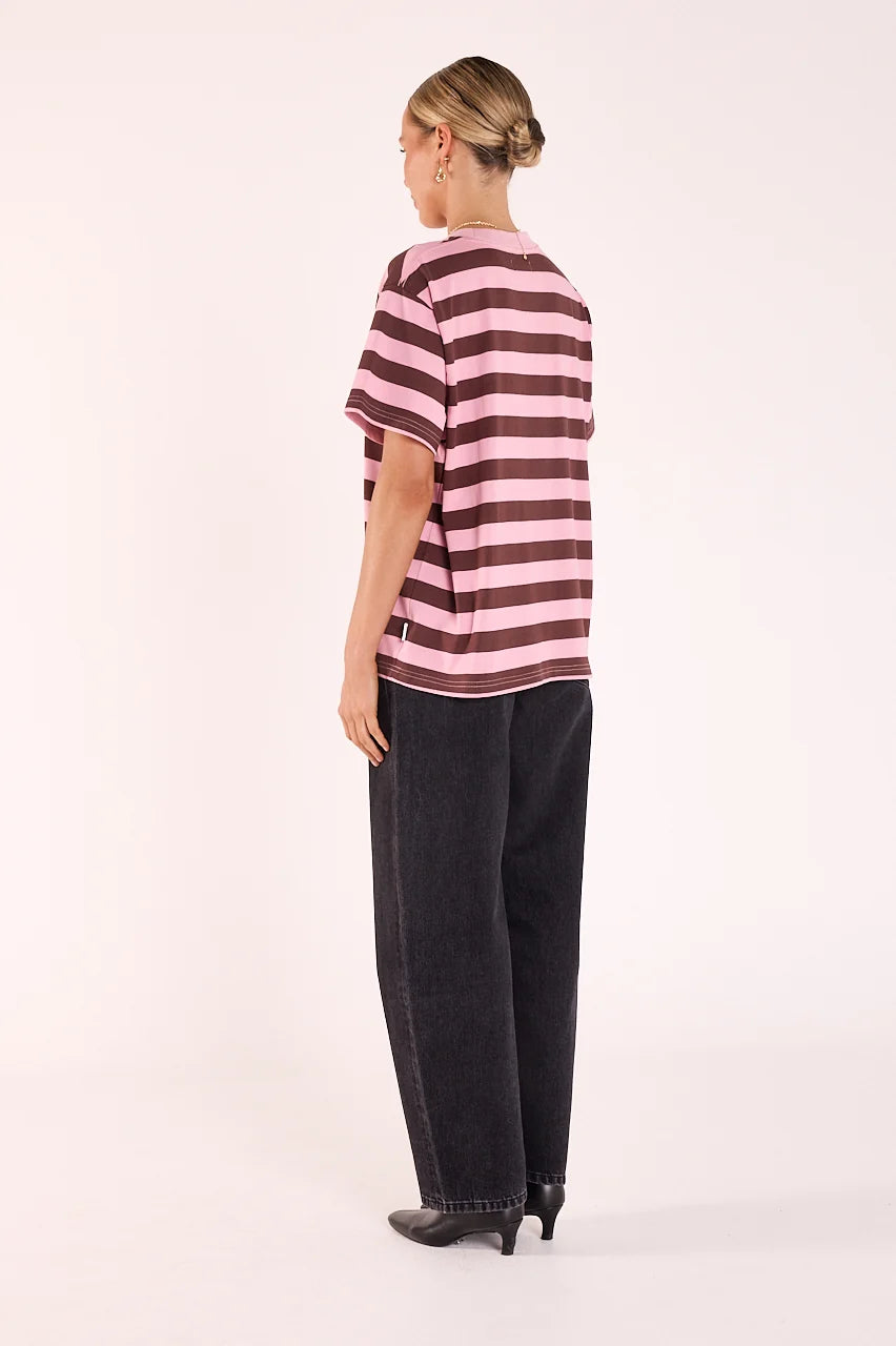 FEATHER + NOISE CARTER TEE - VIOLET PLUM