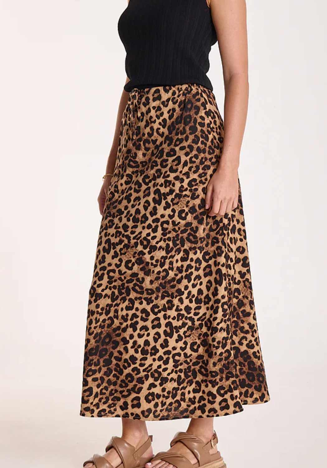 FEATHER + NOISE RILEY SKIRT - LEOPARD