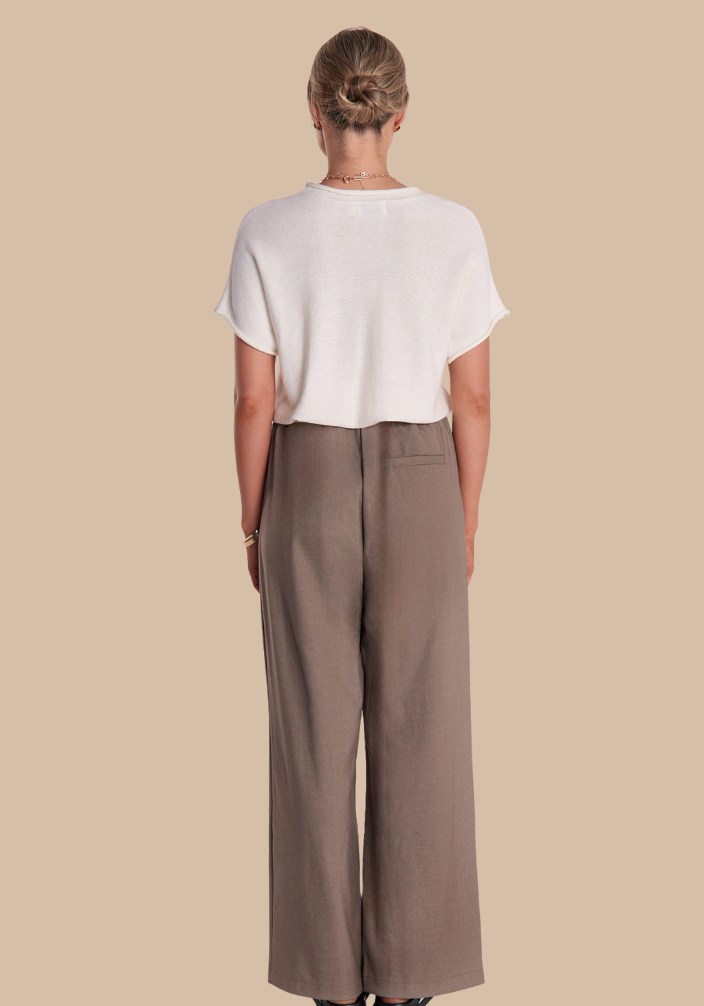 FEATHER + NOISE CARMEN PANT - CHOCOLATE