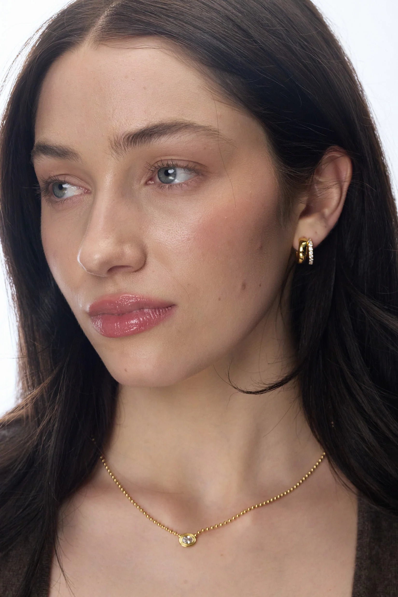 ZAFINO ZOE HOOP - GOLD